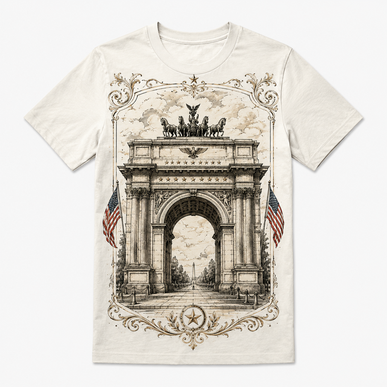 American Victory Arch Graphic T-Shirt