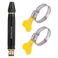 1 direct spray water gun + 2 stainless steel water pipe buckles