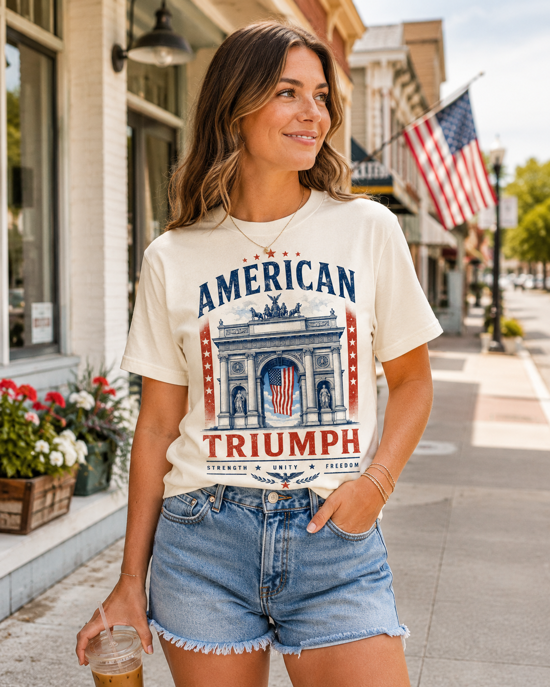 American Victory Arch Graphic T-Shirt
